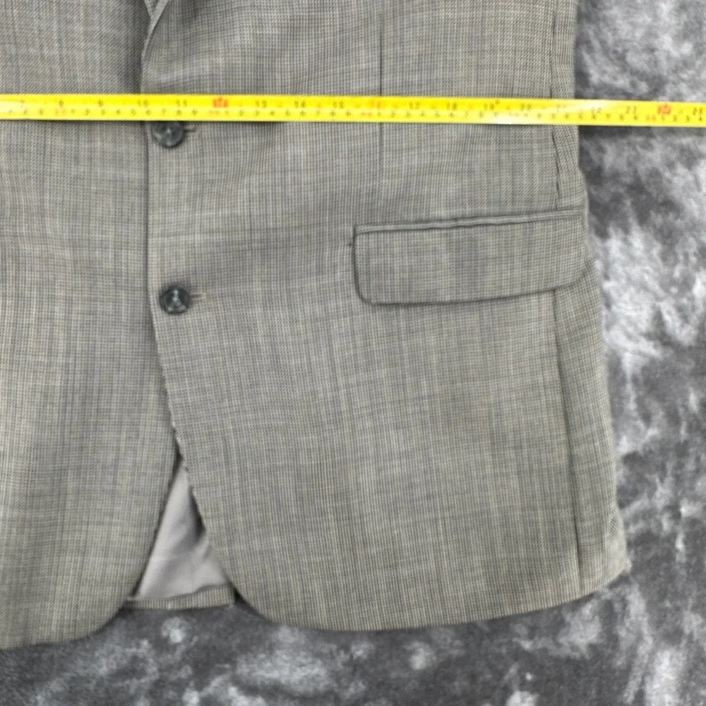 Lauren Ralph Lauren Mens 44L WOOL Houndstooth Micro Check 2-Button Blazer Sport